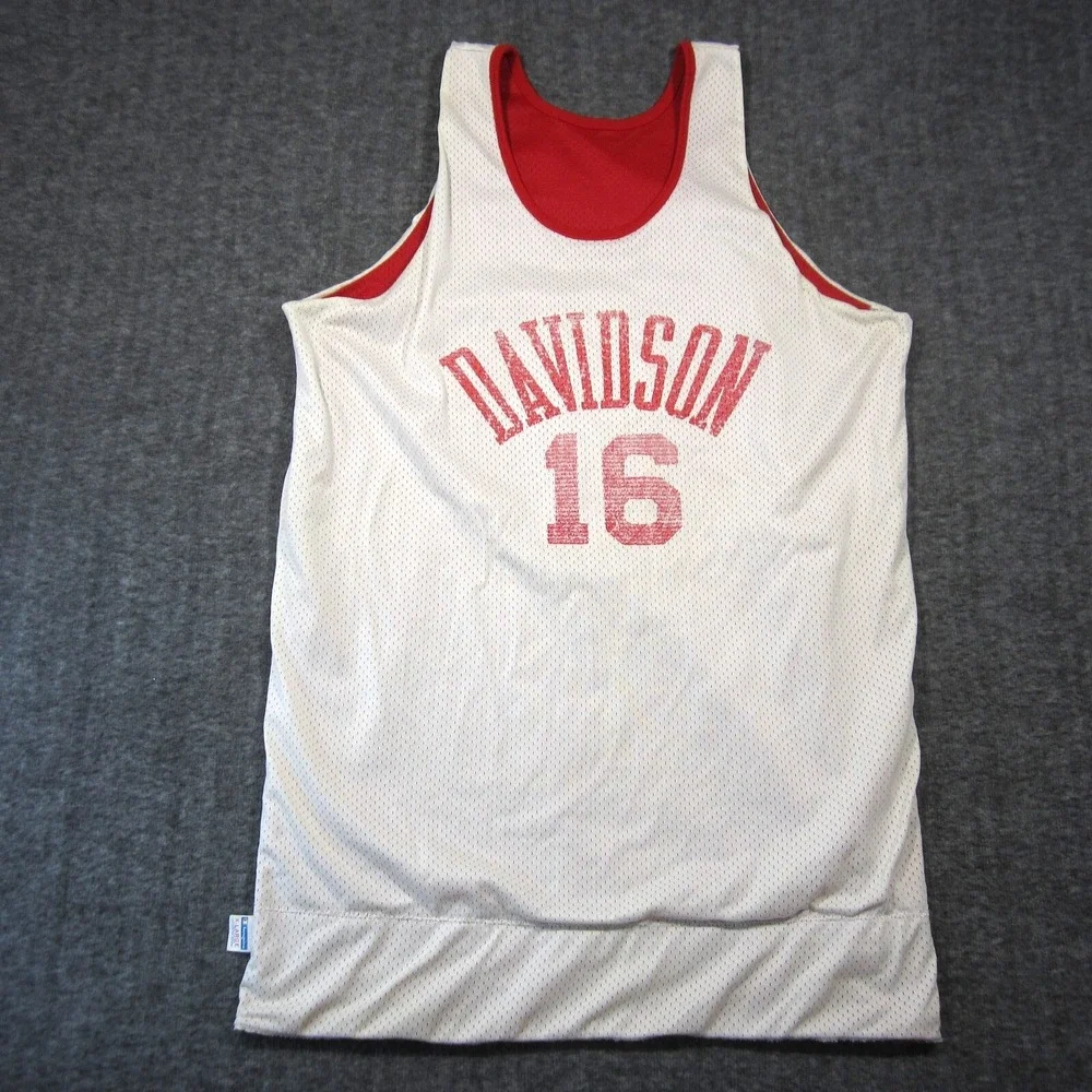 Vtg Champion Davidson Wildcats Basketball‎ Jersey XL College USA Made 70s